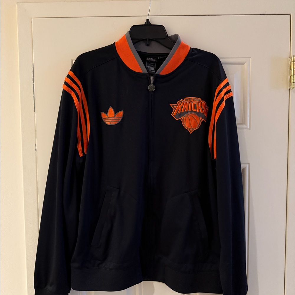 Adidas Black and Orange Track Jacket